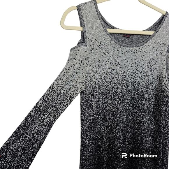 Fontana Cold Shoulder Long Tunic or Short Dress Back & Metallic Silver S… - Picture 2 of 11